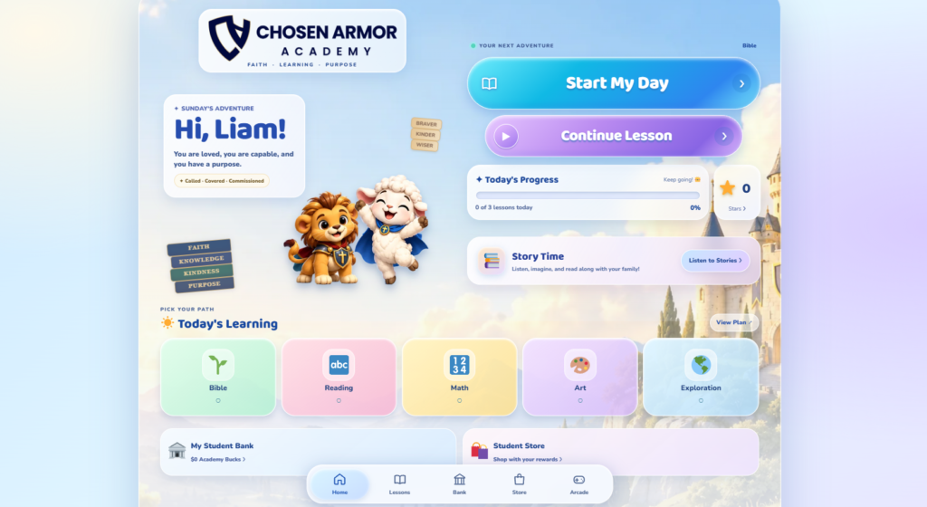 Chosen Armor Academy portfolio preview